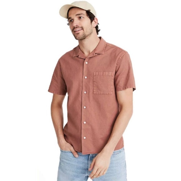 Madewell Other - Madewell Linen-Cotton Easy Camp Button-Down Shirt NWT